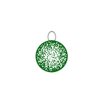 green christmas ball